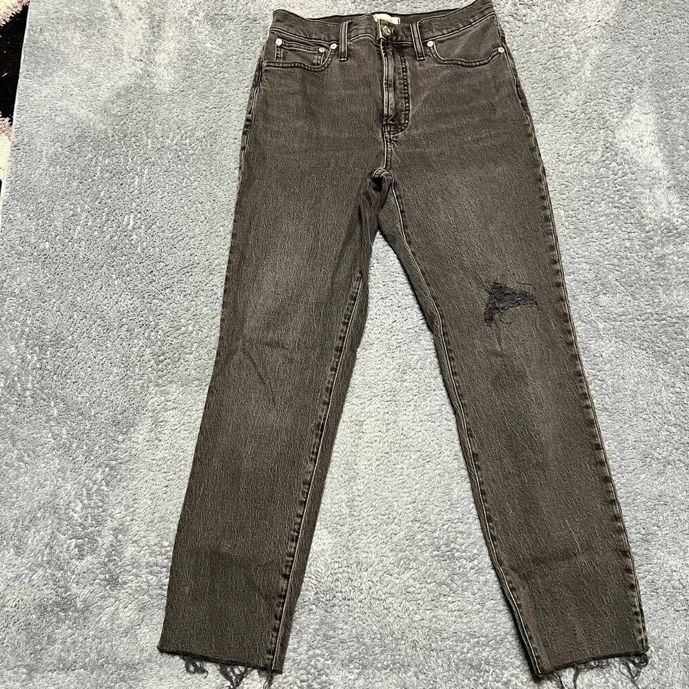 Madewell Jeans Womens 27 Perfect Vintage Faded Black Denim Pants High Rise